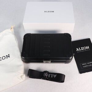 Aleon Small Aluminum Vanity Case AC-1905-ON Onyx $170 New